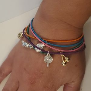 Set of 5 Elastic Charm Summer Bracelets